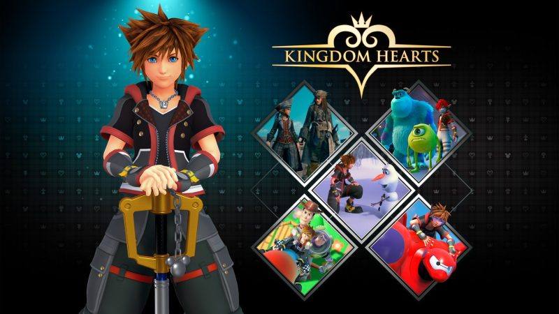An image showing a Kingdom Hearts banner with main character Sora.