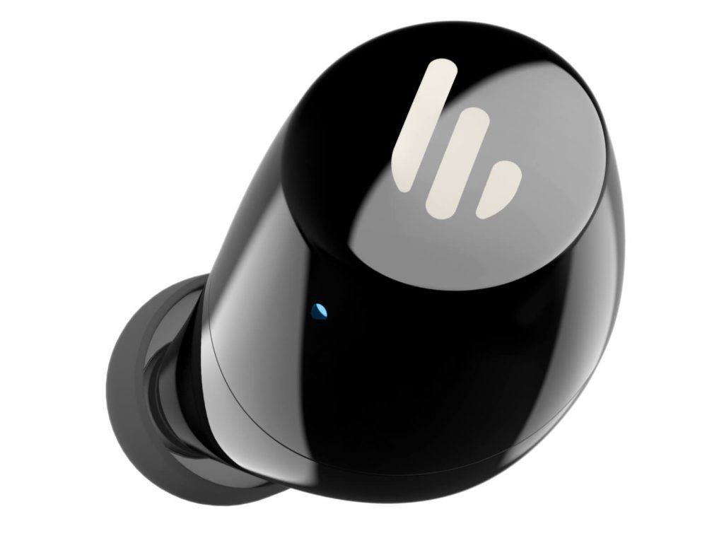An Image of A close up of one of the Stylish Edifier Earbuds.