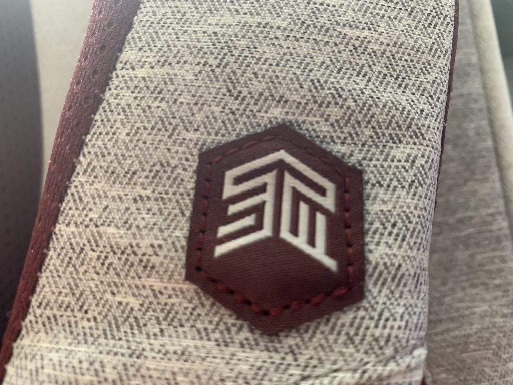 The superb quality stitching on the STM Myth Backpack.