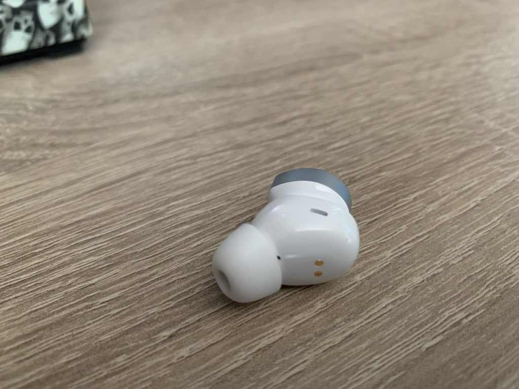 The earbuds are comfortable and lightweight.